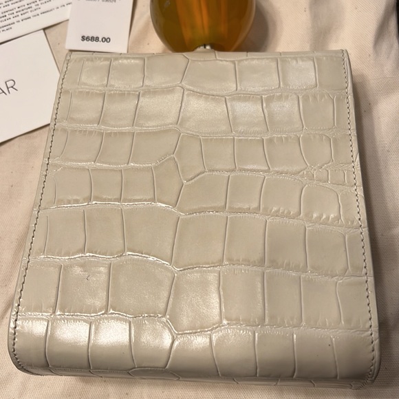 By Far Croc Embossed Leather Ball Bag - Picture 6 of 13